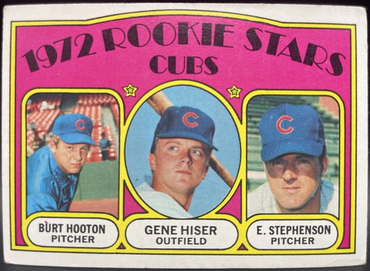 1972 Topps - 1972 Rookie Stars #61 Burt Hooton, Earl Stephenson, Gene Hiser (RC)