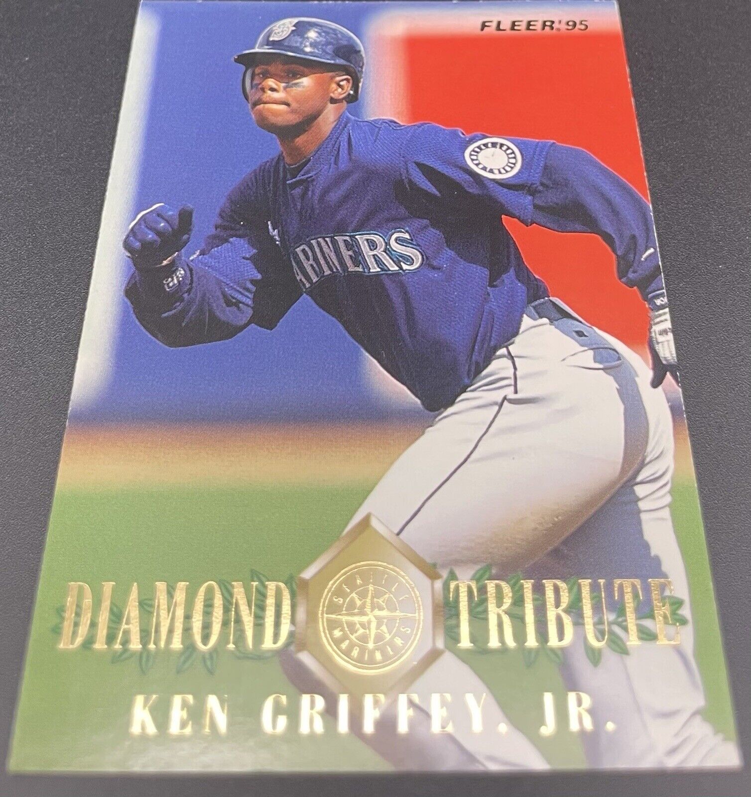 Ken Griffey Jr. #6 of 10 (1995 Fleer) Diamond Tribute Seattle Mariners HOF⚾⚾💥