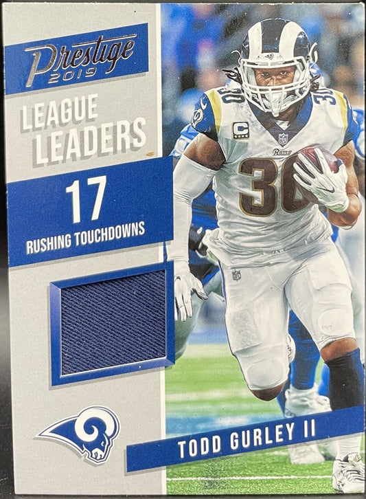 Todd Gurley II 2019 Panini Prestige #LL-TG Patch Los Angeles Rams he didn’t know