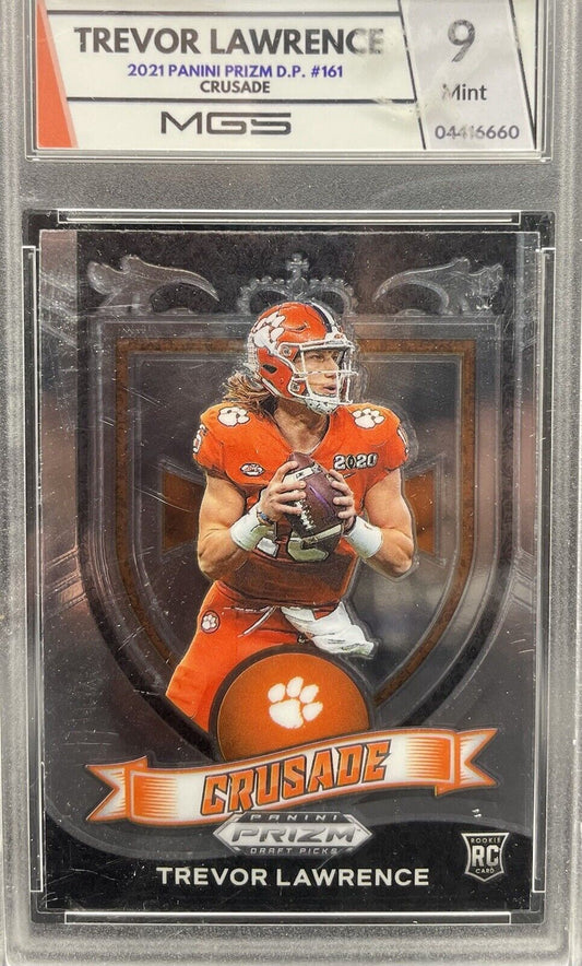 Trevor Lawrence 2021 Panini Prizm D.P. #161 Rookie Card MGS 9 Mint 