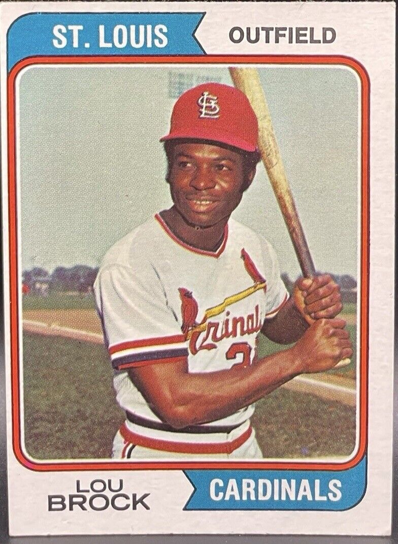 Lou Brock 1974 Topps #60 St. Louis Cardinals HOF 