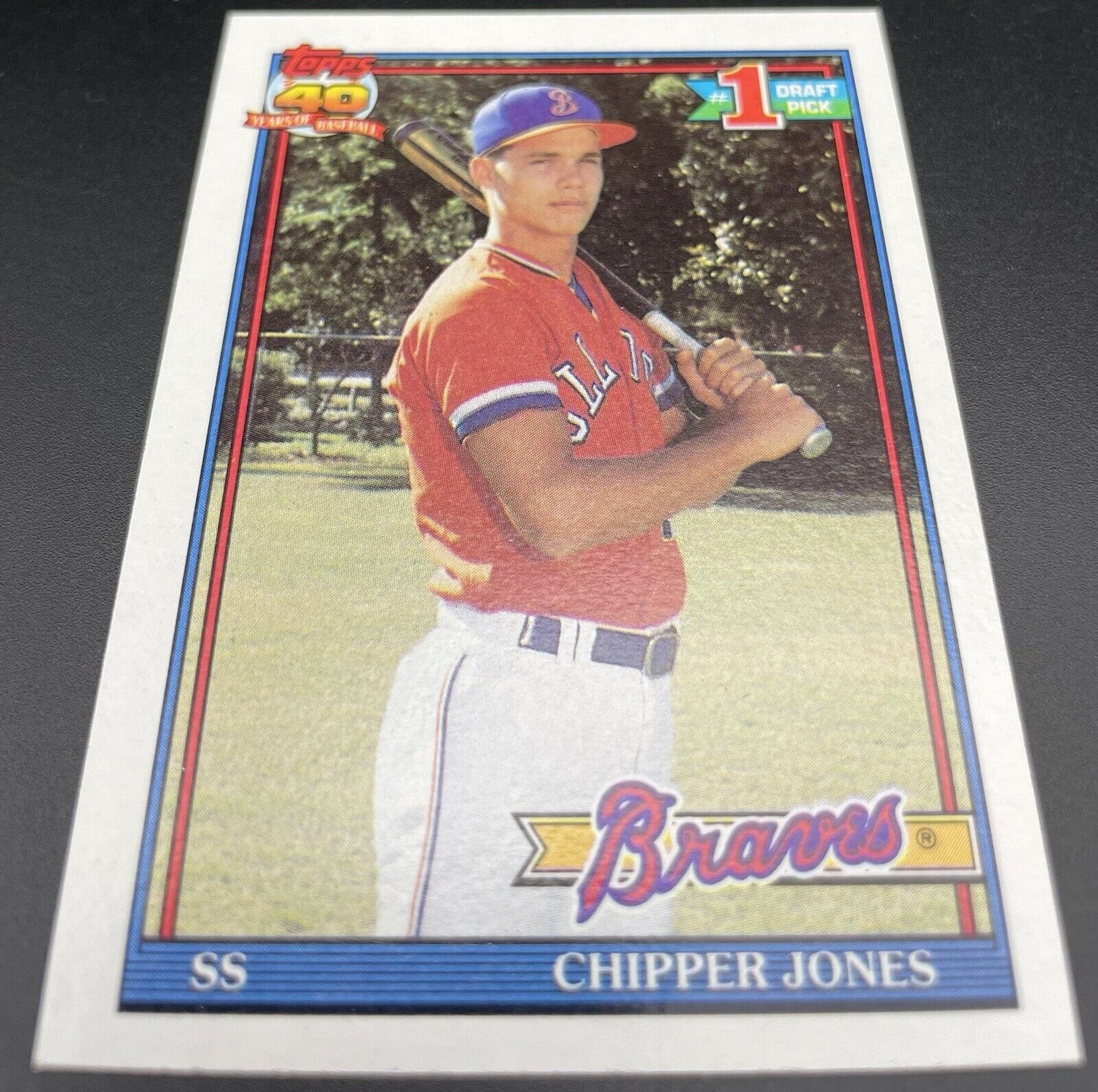 Chipper Jones 1991 Topps 40 Years #333 (RC) Atlanta Braves