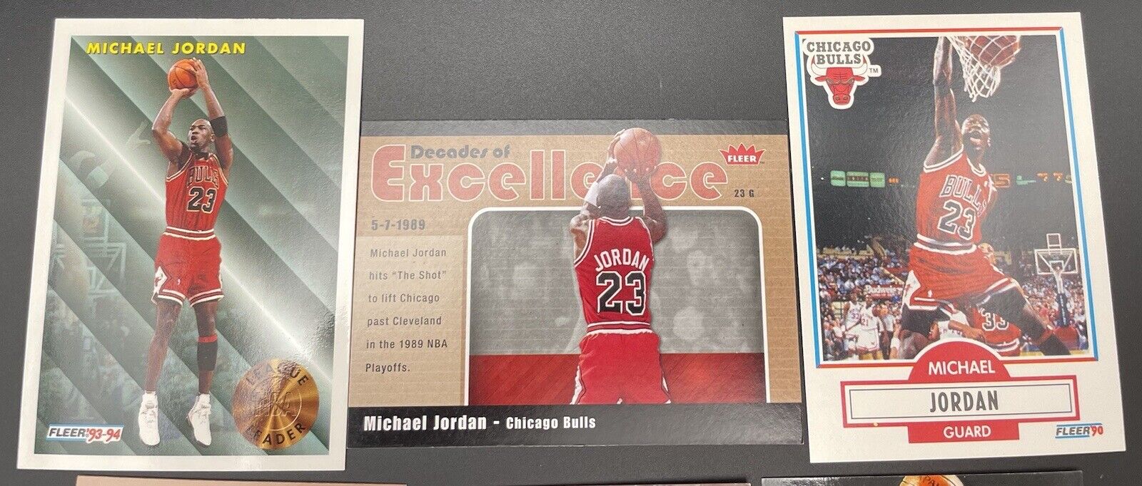 Michael Jordan 1990 - 2008 Fleer The Goat, Chicago Bulls HOF 9 Cards