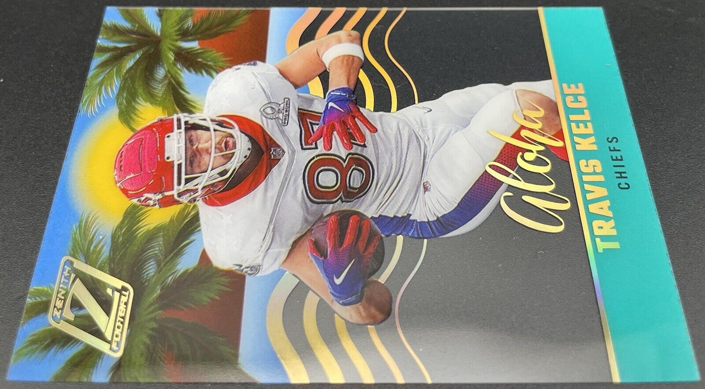 Travis Kelce 2022 Panini Zenith #AL-30 Aloha Kansas City Chiefs 