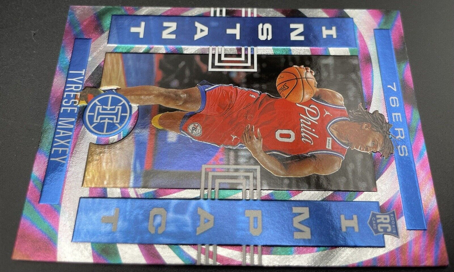 2021 Panini Illusions Basketball Tyrese Maxey Instant Impact #20 RC 76ers