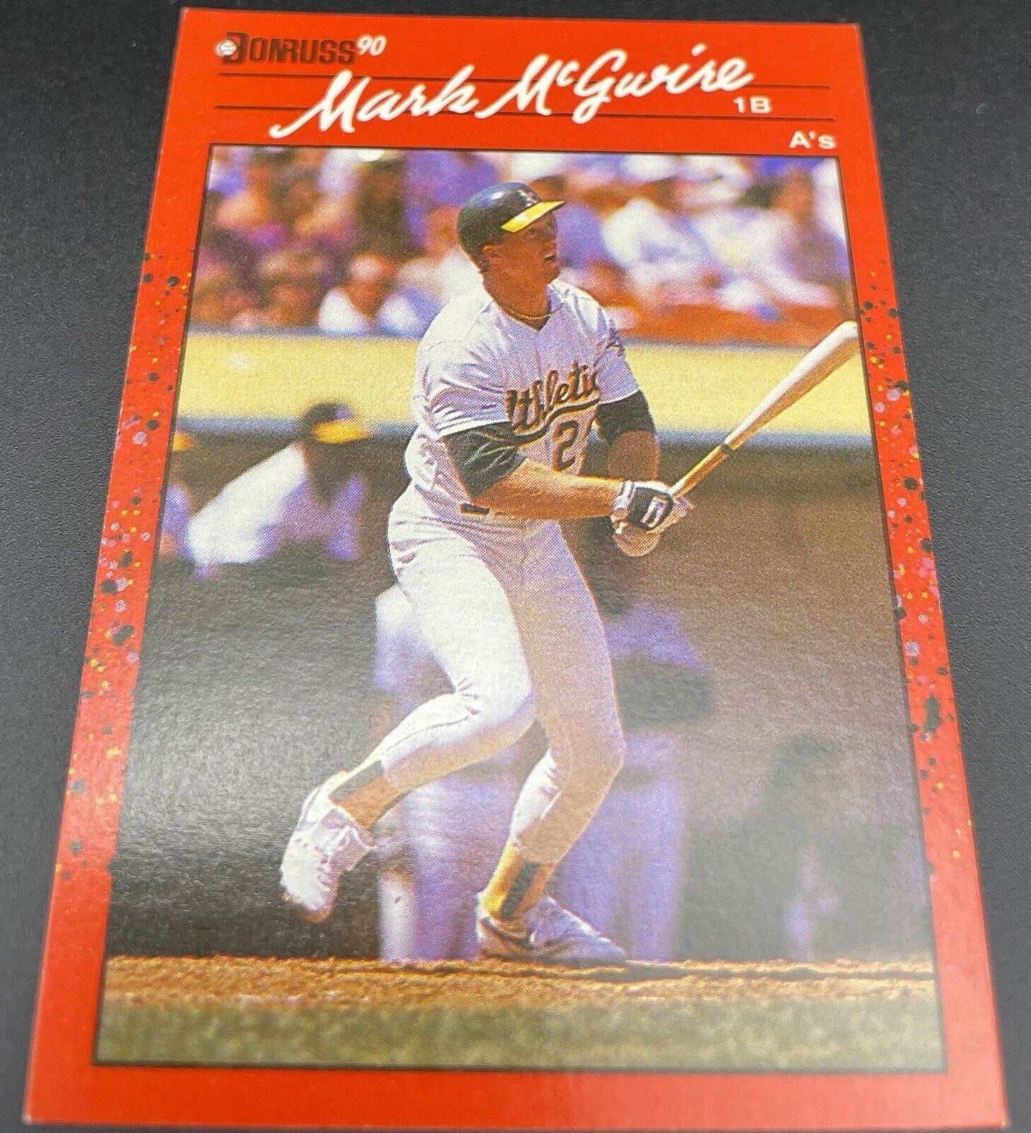 Mark McGwire 1990 Donruss #185 Oakland Athletics  Error Card