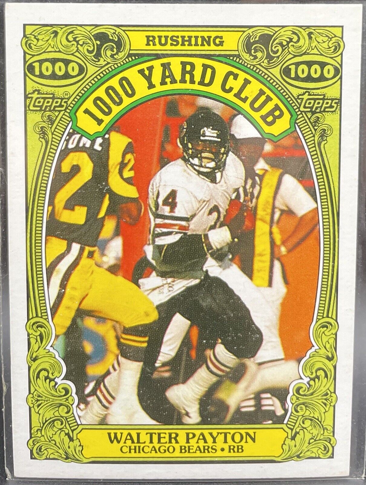 Water Payton 1986 Topps 1000 Yards Rushing #3 Chicago Bears