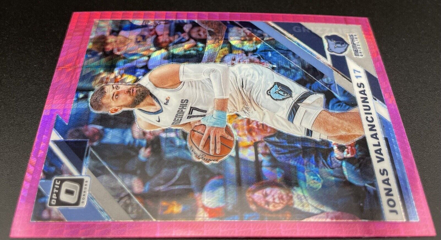 2019 Jonas Valanciunas 2019 Panini Donruss Optic #130 Memphis Grizzlies Pink