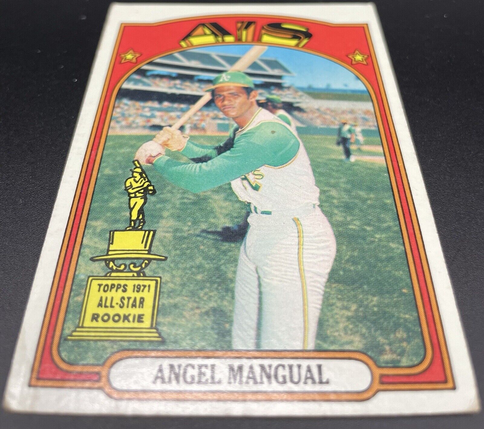 Angel Mangual 1972 Topps Rookie All-Star #62 RC Oakland Athletics