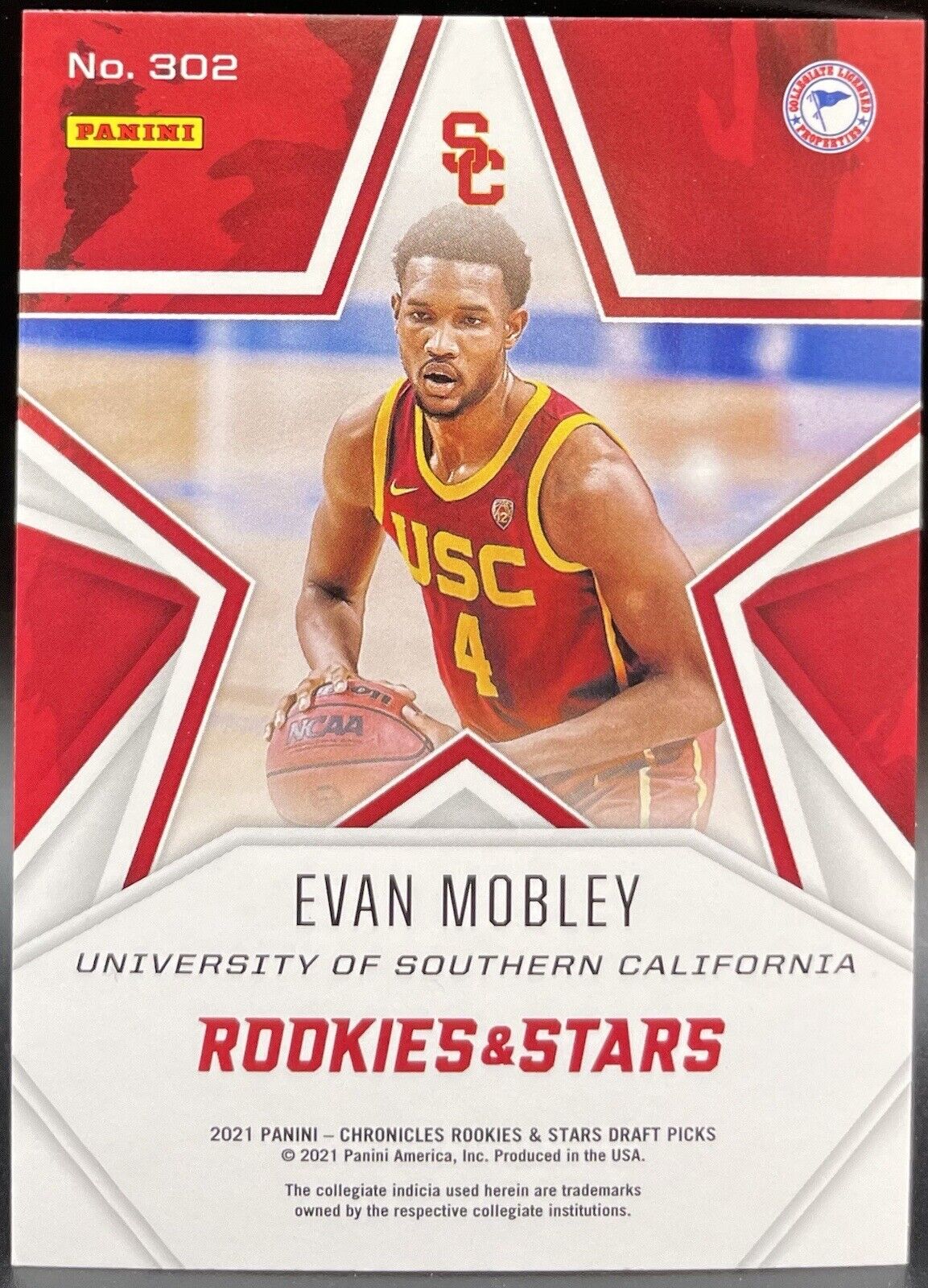 Evan Mobley Rookie 2021 Panini Chronicles XR,Rookie Stars, Cleveland Cavaliers 9