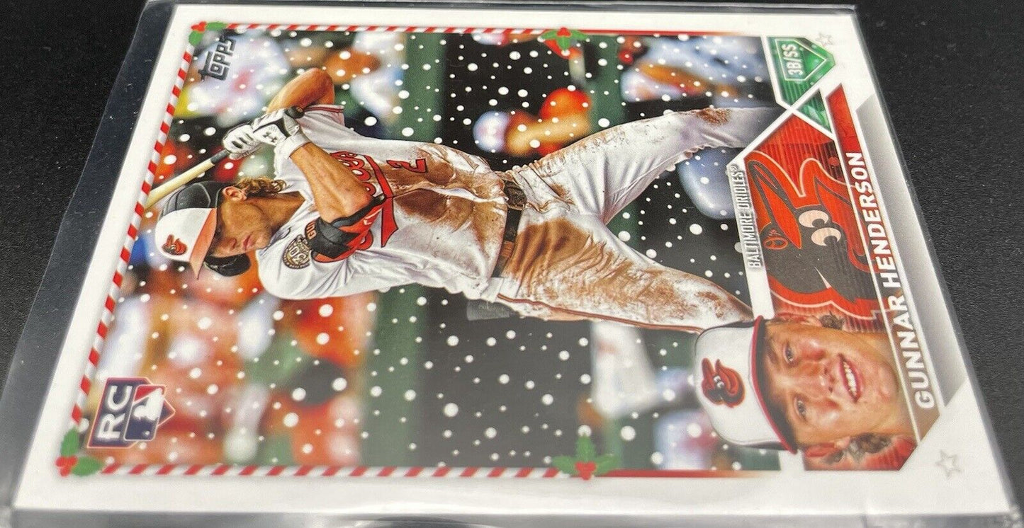 Gunner Henderson 2023 Topps Holiday #H4 Rookie Card Baltimore Orioles 