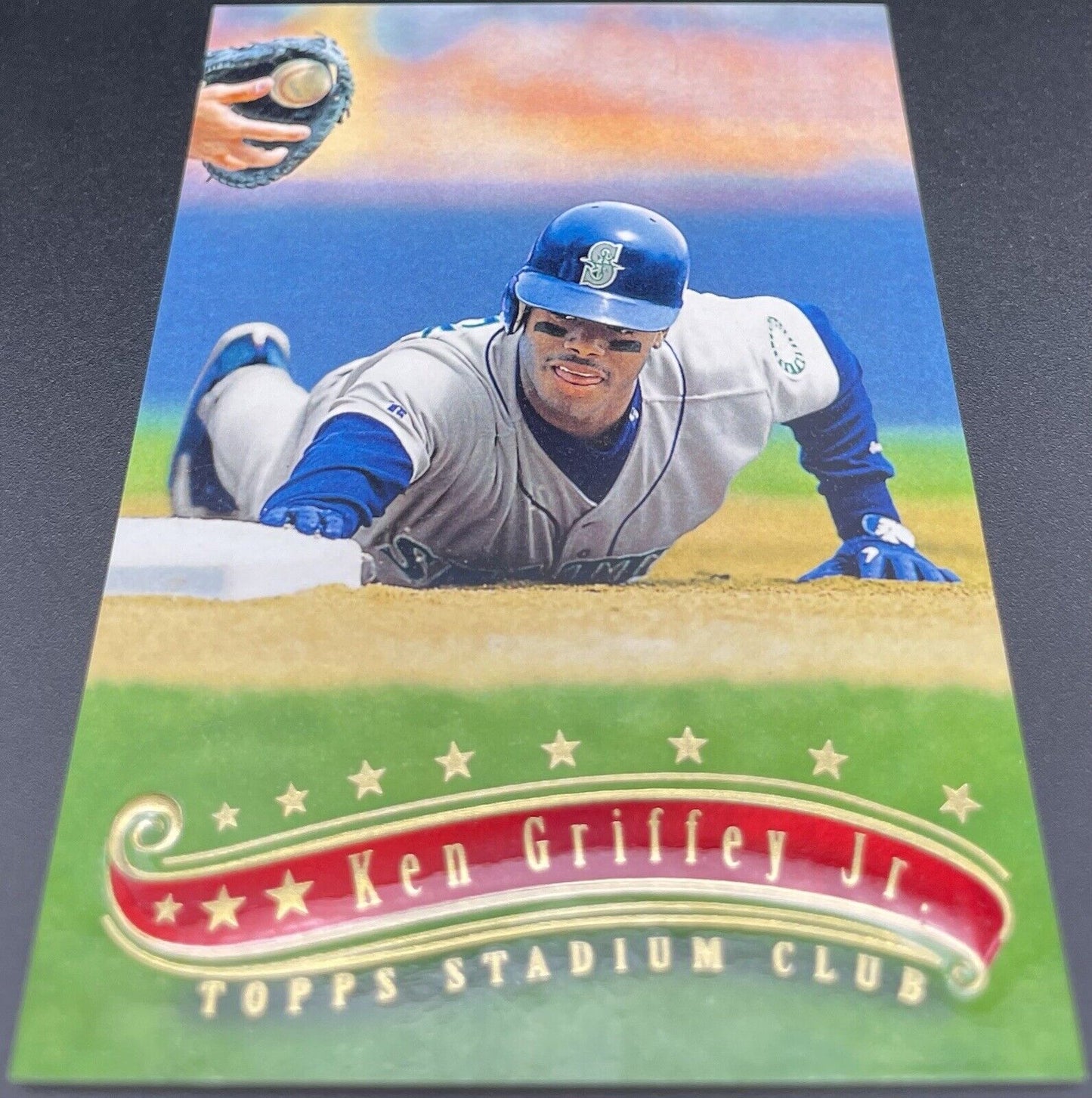 Ken Griffey Jr 1997 Topps Stadium Club Glossy #50 Seattle Mariners Glossy RARE!!