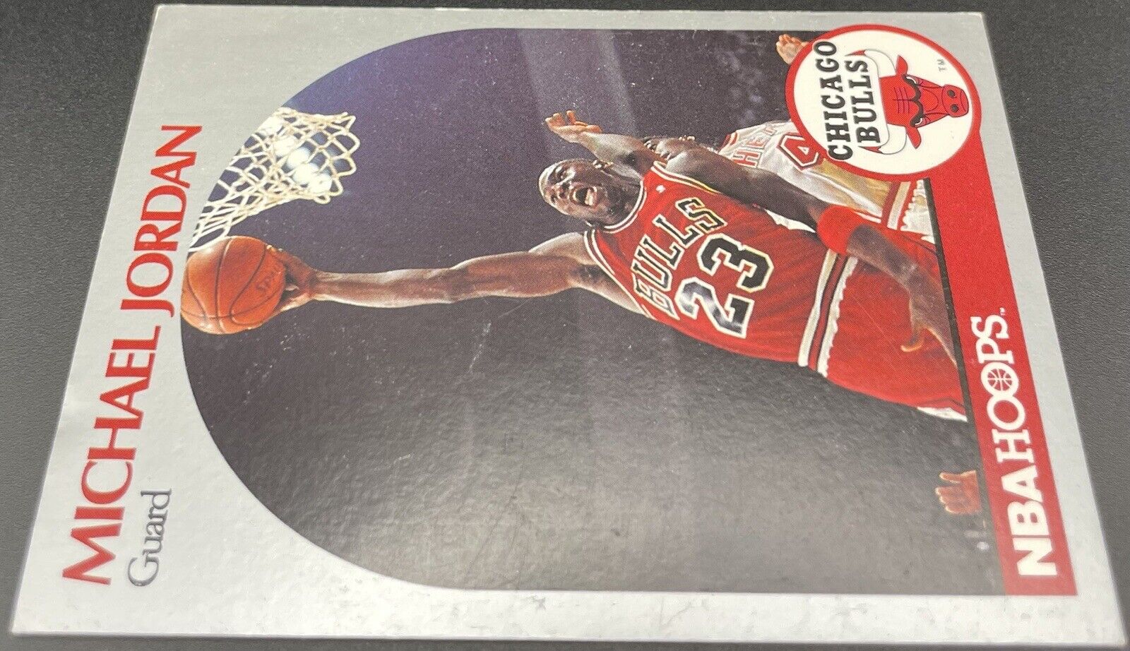 Michael Jordan 1990 NBA Hoops #65 Silver Chicago Bulls