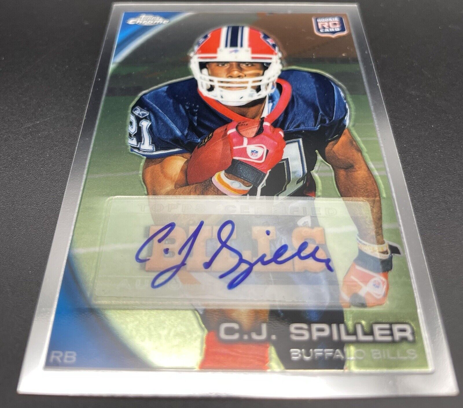 C J Spiller 2010 Topps Chrome #120 (RC) Autograph Buffalo Bills