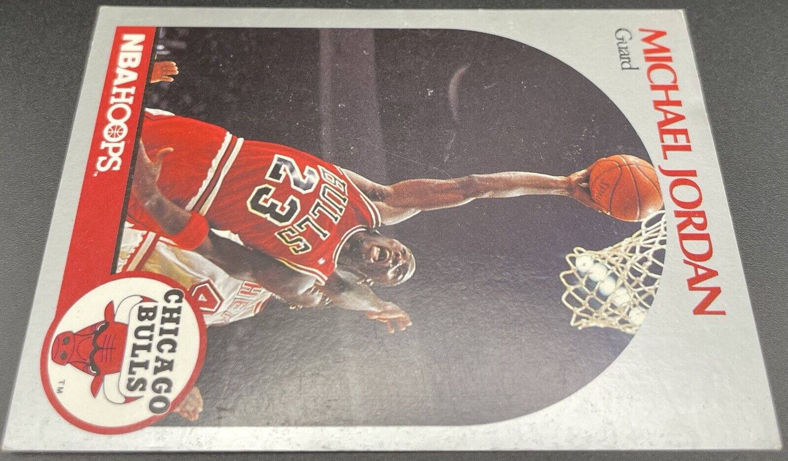 Michael Jordan 1990 NBA Hoops #65 Silver Chicago Bulls