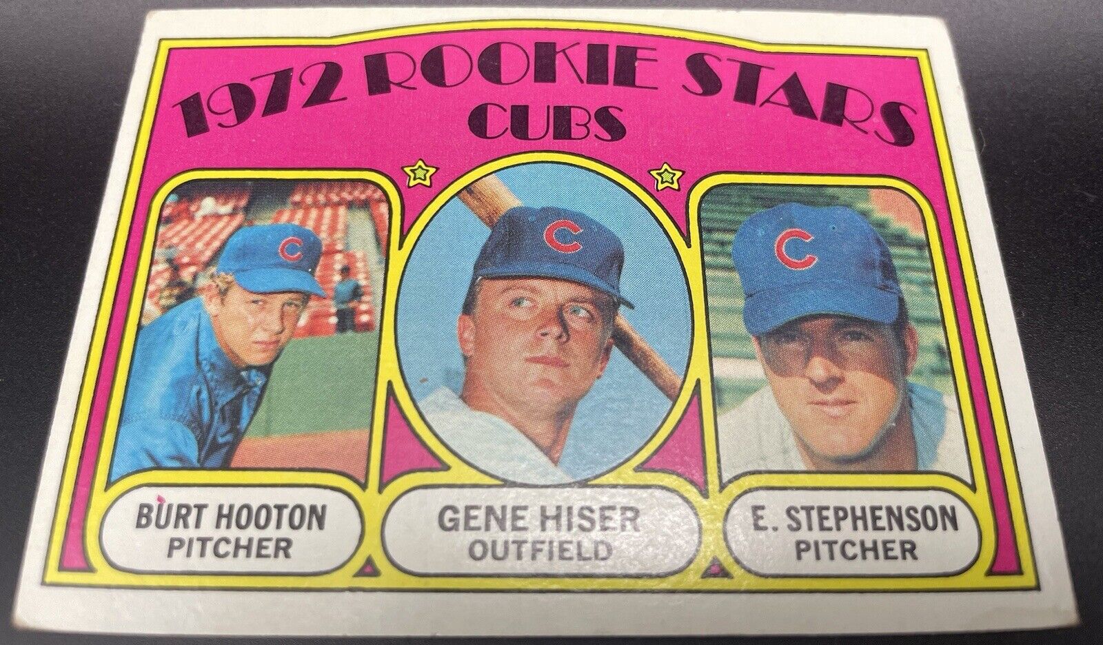 1972 Topps - 1972 Rookie Stars #61 Burt Hooton, Earl Stephenson, Gene Hiser (RC)