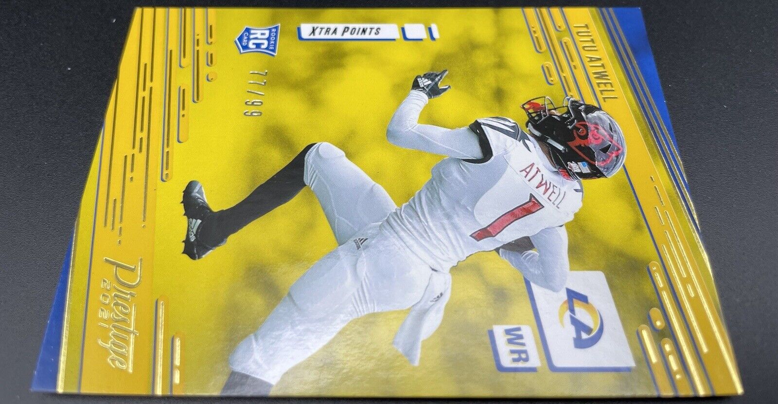 Tutu Swell 2021 Panini Prestige #222 RC / Xtra Points / Yellow  /99 Los Angeles