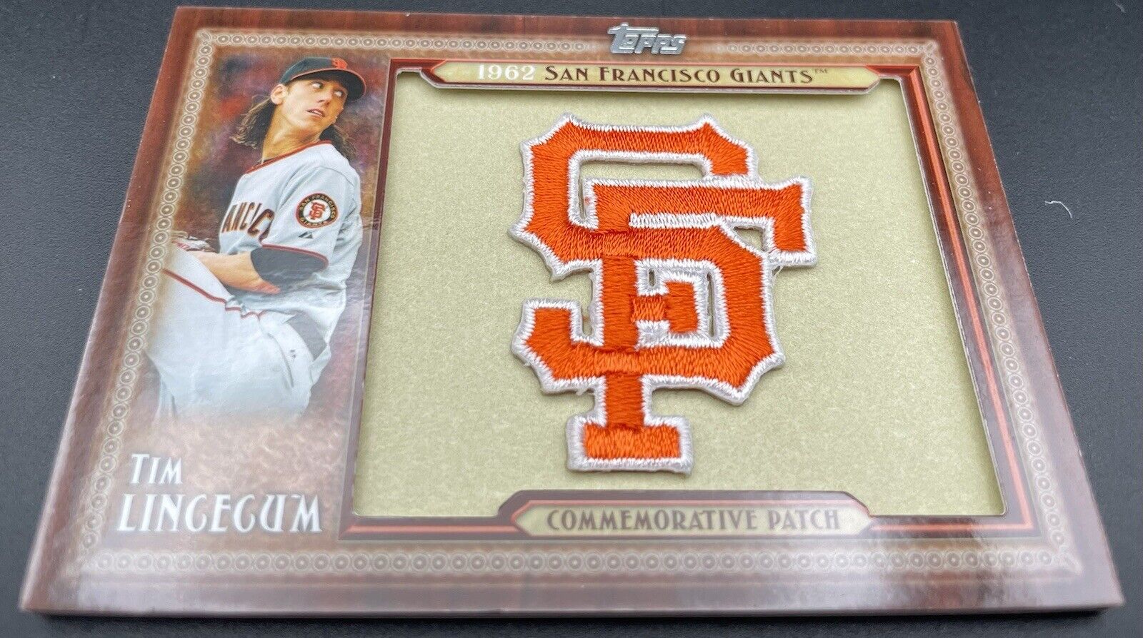 Tim Lingegum 2011 Topps #TLMP-TL 1962 Commemorative Patch San Francisco Giants￼