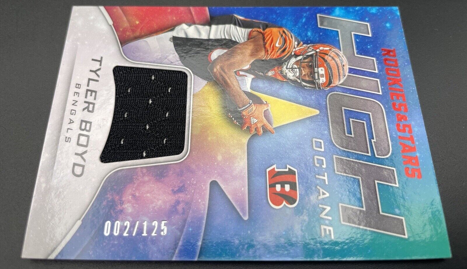 Tyler Boyd 2019 Panini Rookies #HI-TB Patch, 2/125 RC Cincinnati Bengals