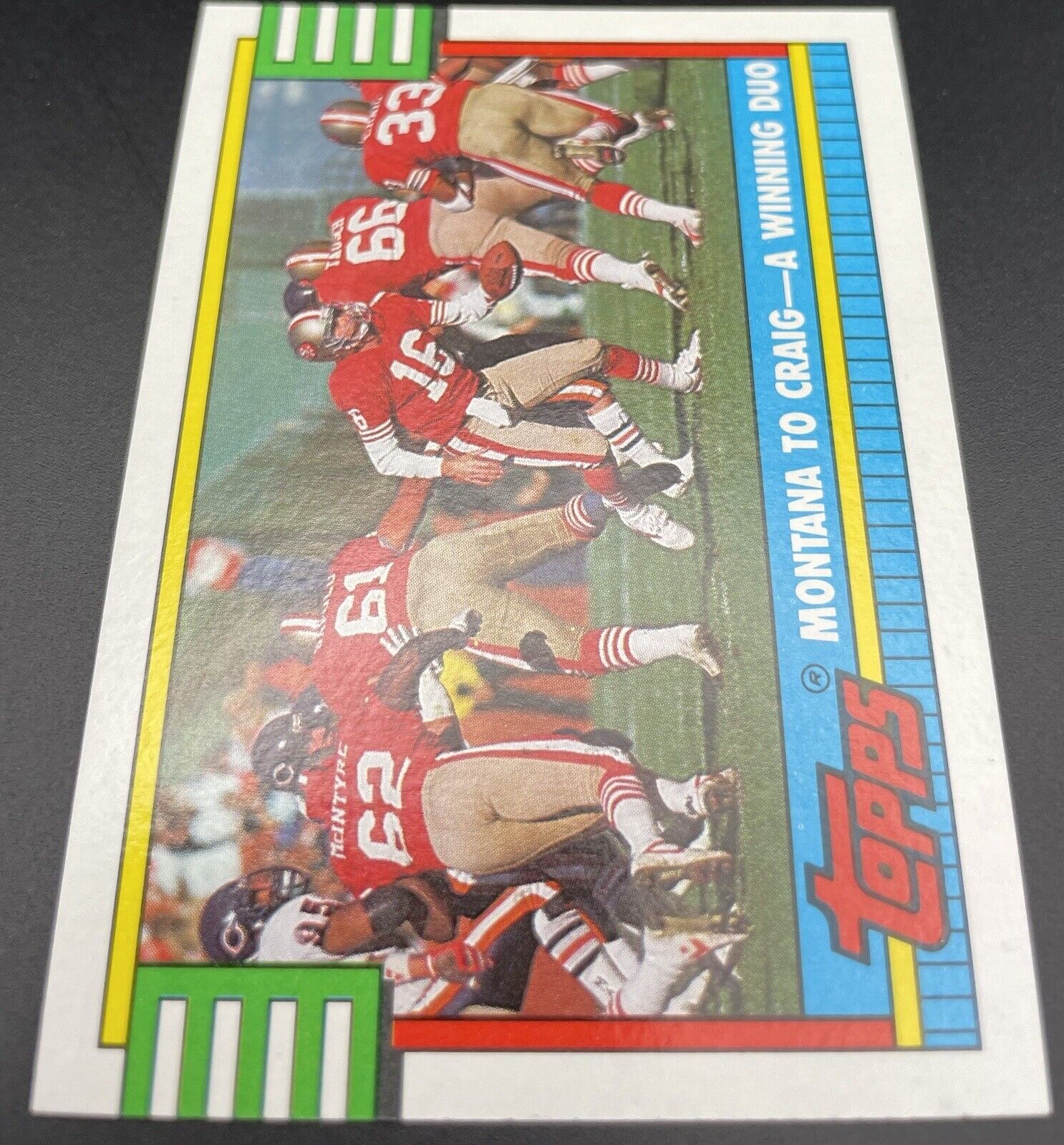 Joe Montana & Roger Craig 1990 Topps #515 A Winning Duo San Francisco 49Ers