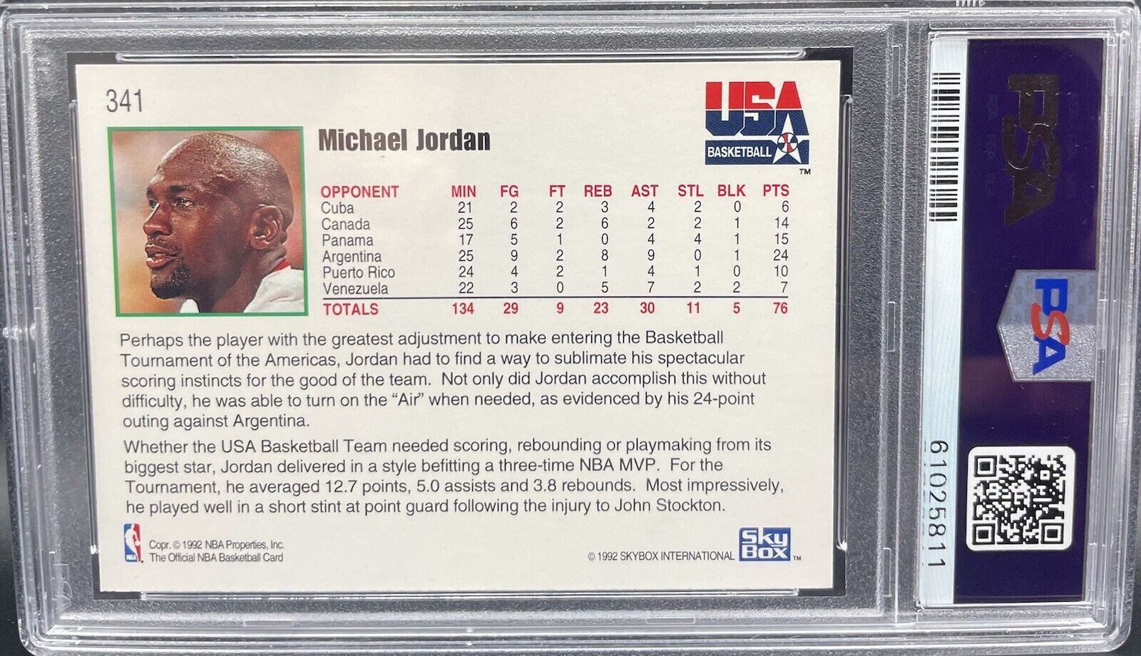 1992-93 NBA Hoops - #341 Michael Jordan