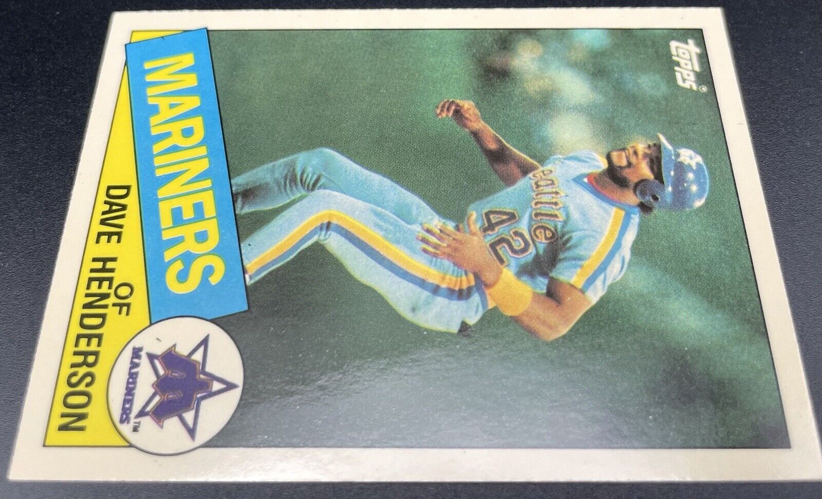 1985 Topps Tiffany Dave Henderson Seattle Mariners #344 ⚾