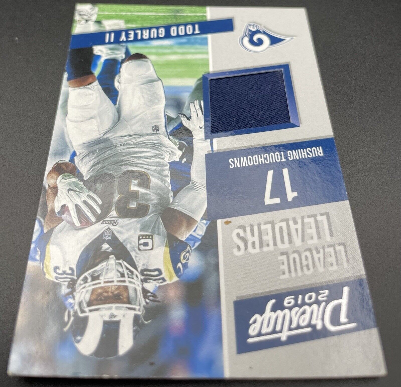 Todd Gurley II 2019 Panini Prestige #LL-TG Patch Los Angeles Rams he didn’t know