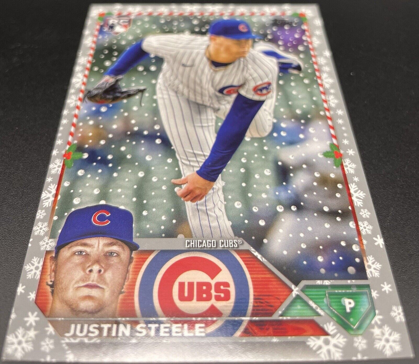 2023 Topps Holiday - Metallic #H191 Justin Steele (RC) Chicago Cubs￼