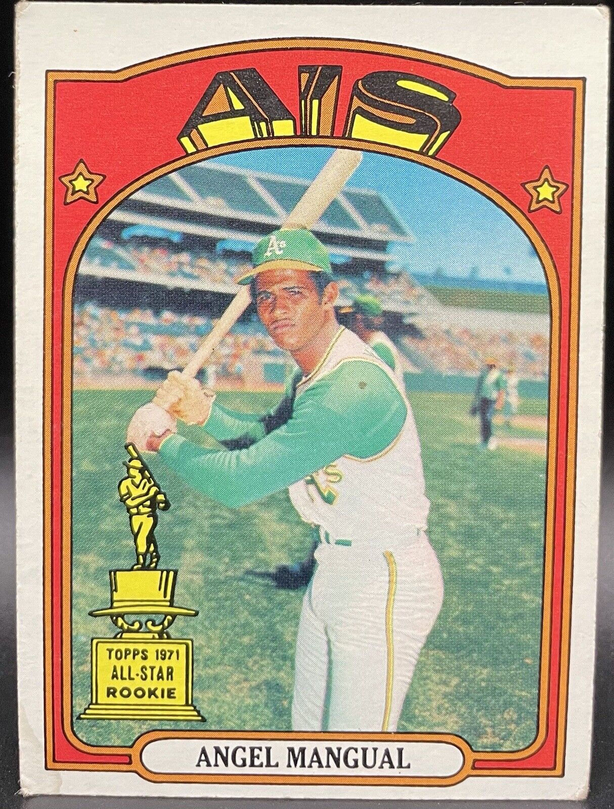 Angel Mangual 1972 Topps Rookie All-Star #62 RC Oakland Athletics