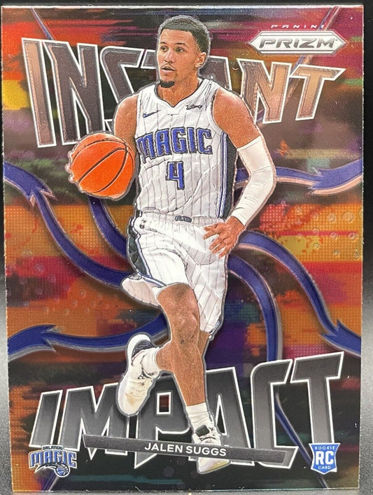 2021-22 Panini Prizm Jalen Suggs #22 Instant Impact Insert RC Orlando Magic