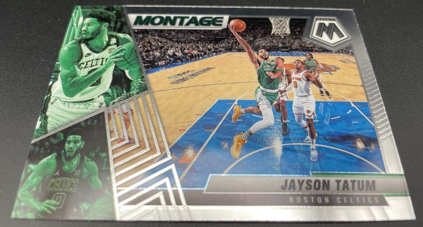 2021-22 Panini Mosaic Jayson Tatum Montage #1 Boston Celtics