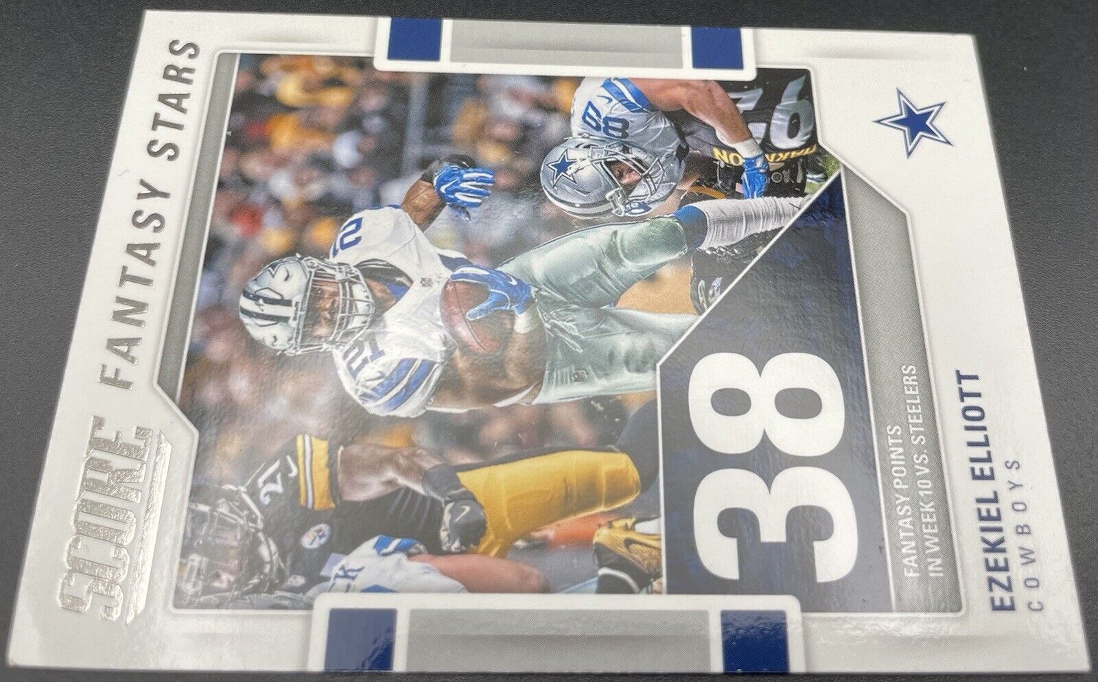 Ezekiel Elliott 2017 Panini Score #10 Fantasy Stars Dallas Cowboys RC