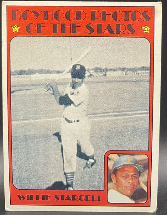 Willie Stargell 1972 Topps #343 Boyhood Photos Of The Stars Pirates