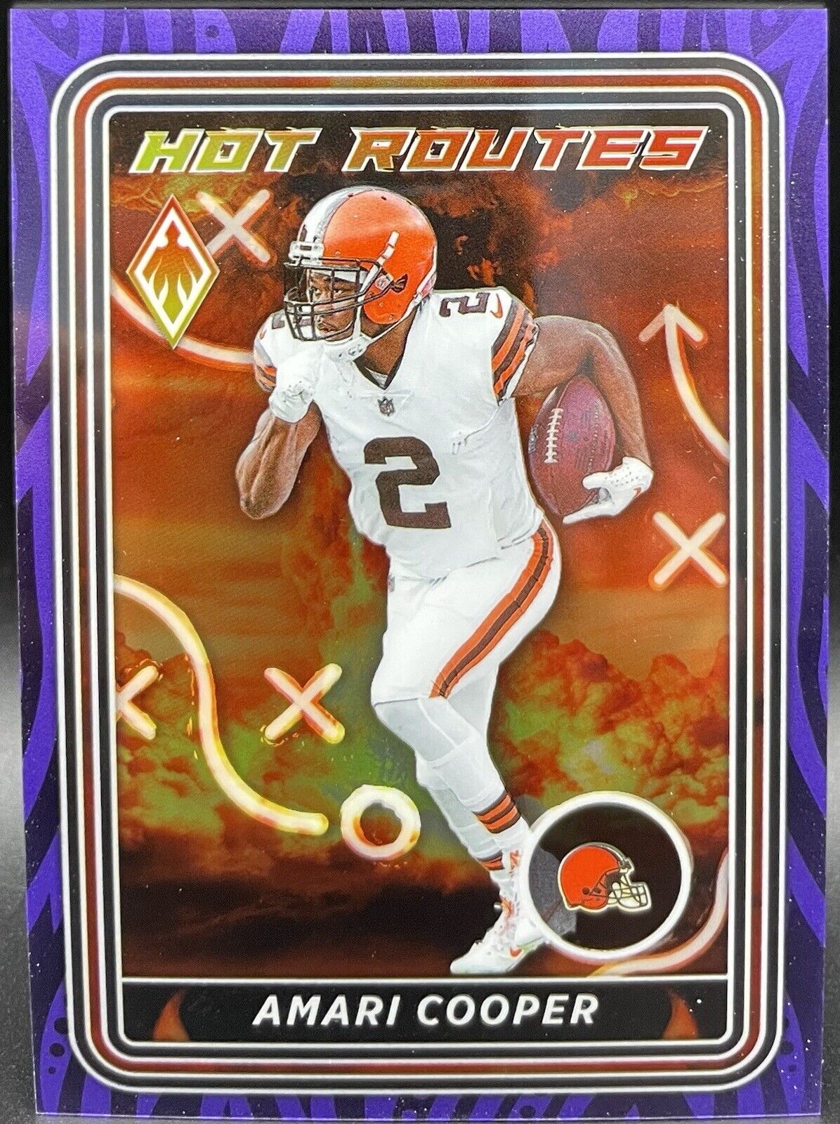 Amari Cooper  2023 Panini Phoenix #HR-5 Hot Routes Purple /125 Cleveland Browns