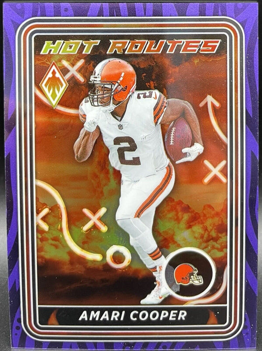 Amari Cooper  2023 Panini Phoenix #HR-5 Hot Routes Purple /125 Cleveland Browns