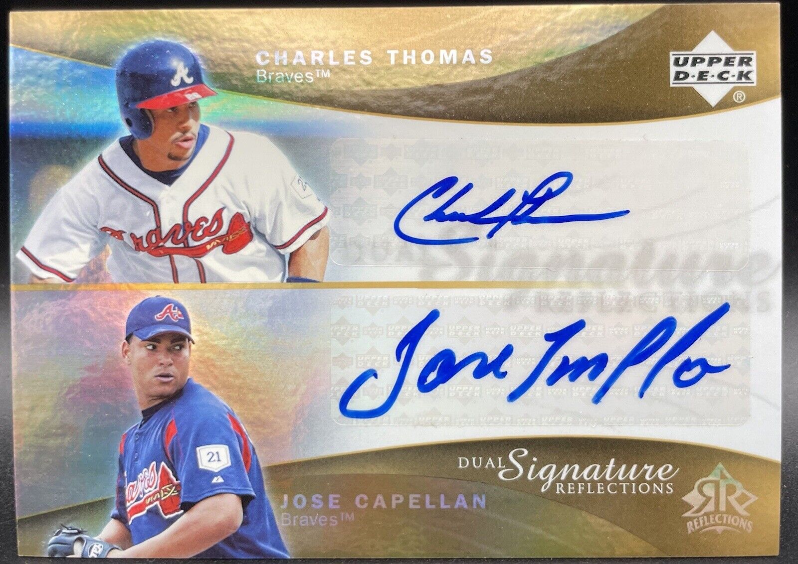 Charles Thomas / Jose Capellan 2005 Upper Deck #CTJC Atlanta Braves Autographs 