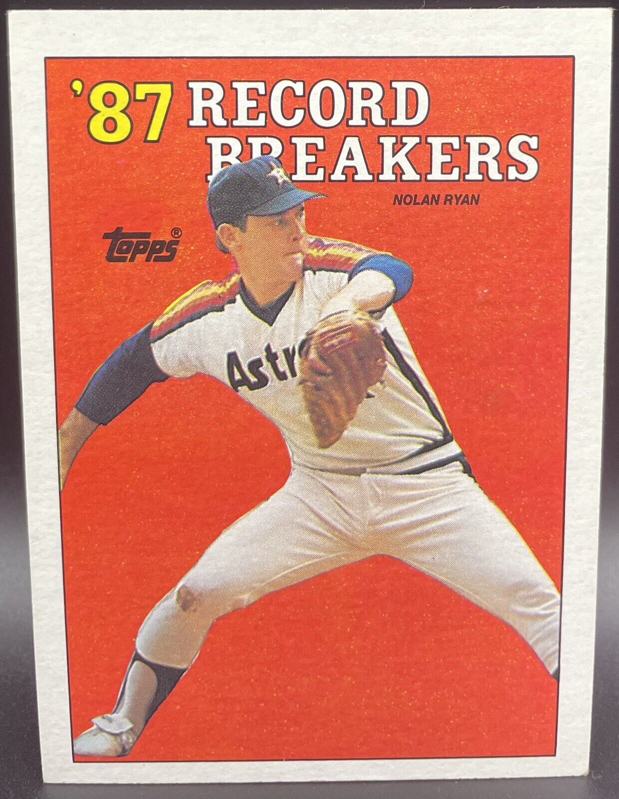 Nolan Ryan 1988 Topps #6 Record Breakers Houston Astros HOF