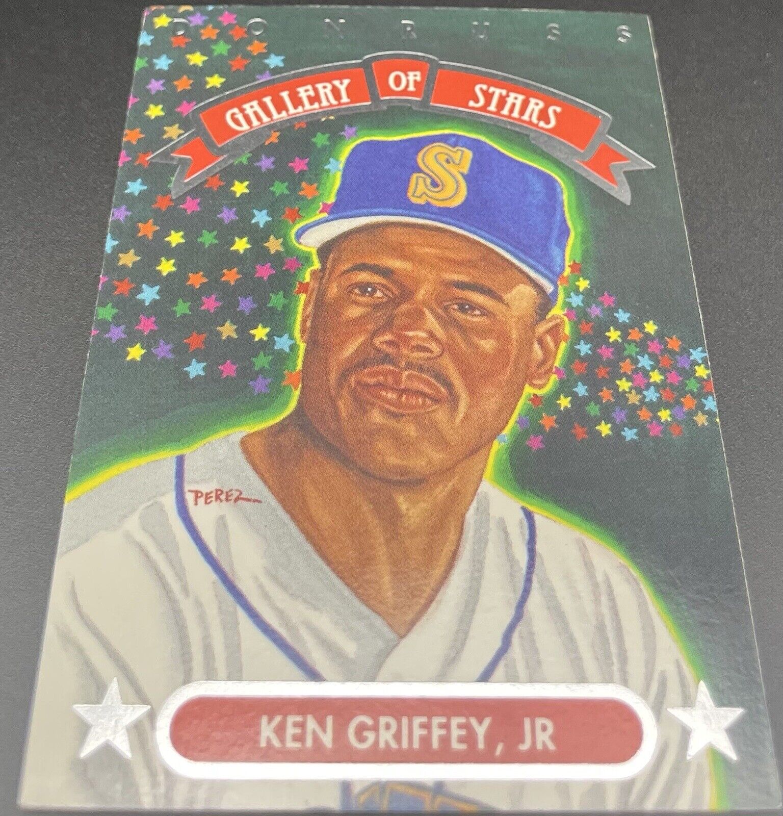 KEN GRIFFEY JR 1992 Leaf Donruss Baseball Gallery Of Stars Card #GS-8 