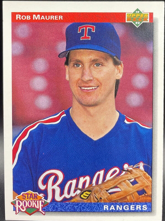1991 Upper Deck Rob Maurer #10 Texas Rangers Star Rookie