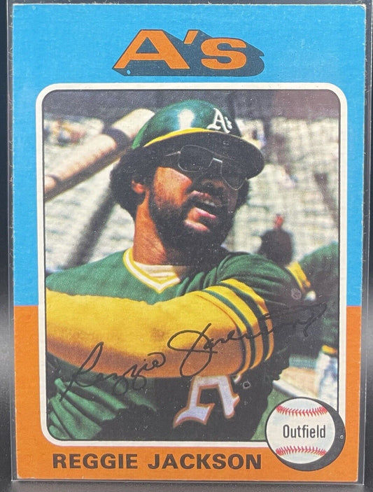 Reggie Jackson 1975 Topps #300 Oakland A’s