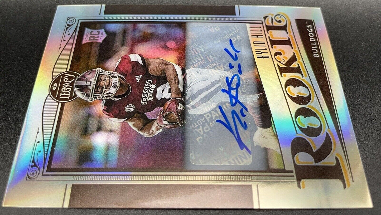 Kyllin Hill 2021 Panini Legacy #171 Autograph, RC Mississippi State / Pakers