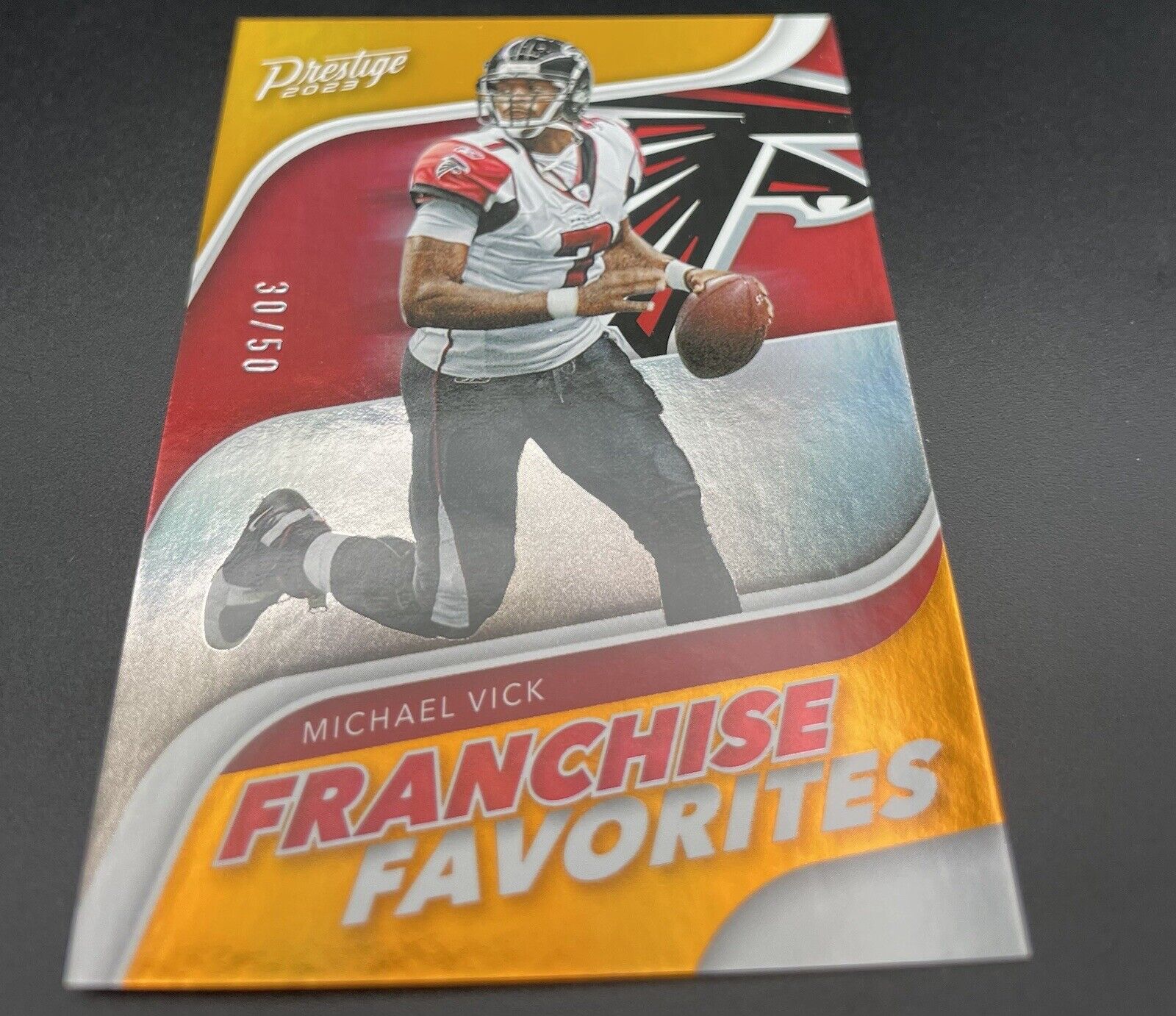 Michael Vick 2023 Panini Prestige #FF-12 /50 Franchisee Favorites Atlanta...