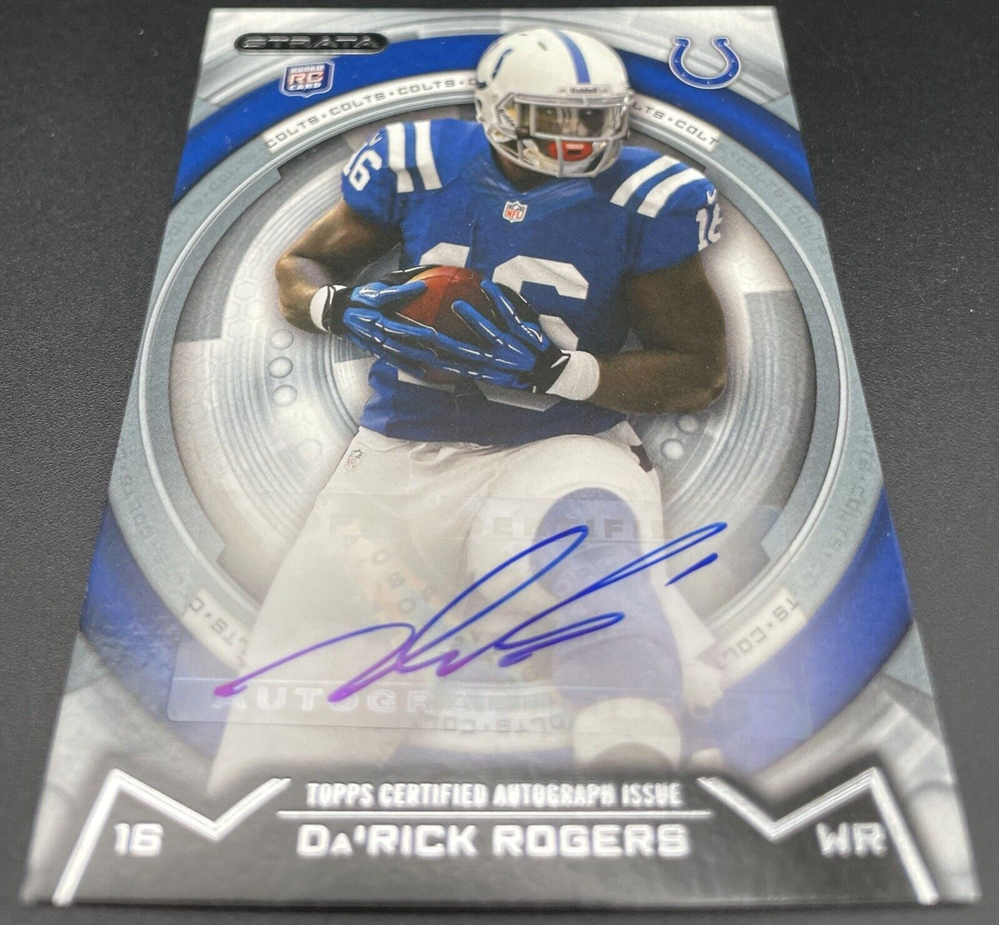 Da’Rick Rogers 2013 Topps Strata #154 RC, Auto Indianapolis Colts