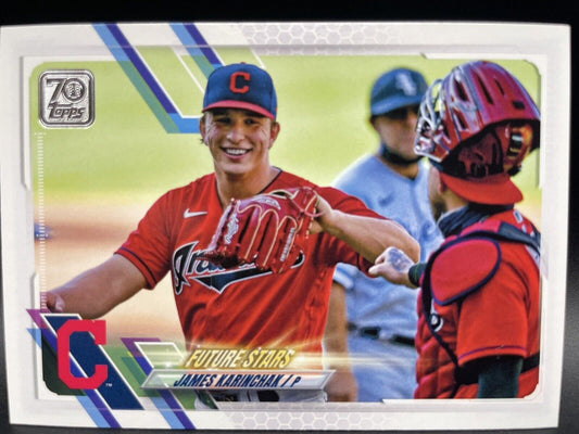 James Karinchak 2021 Topps Future Stars #361 Cleveland Indians