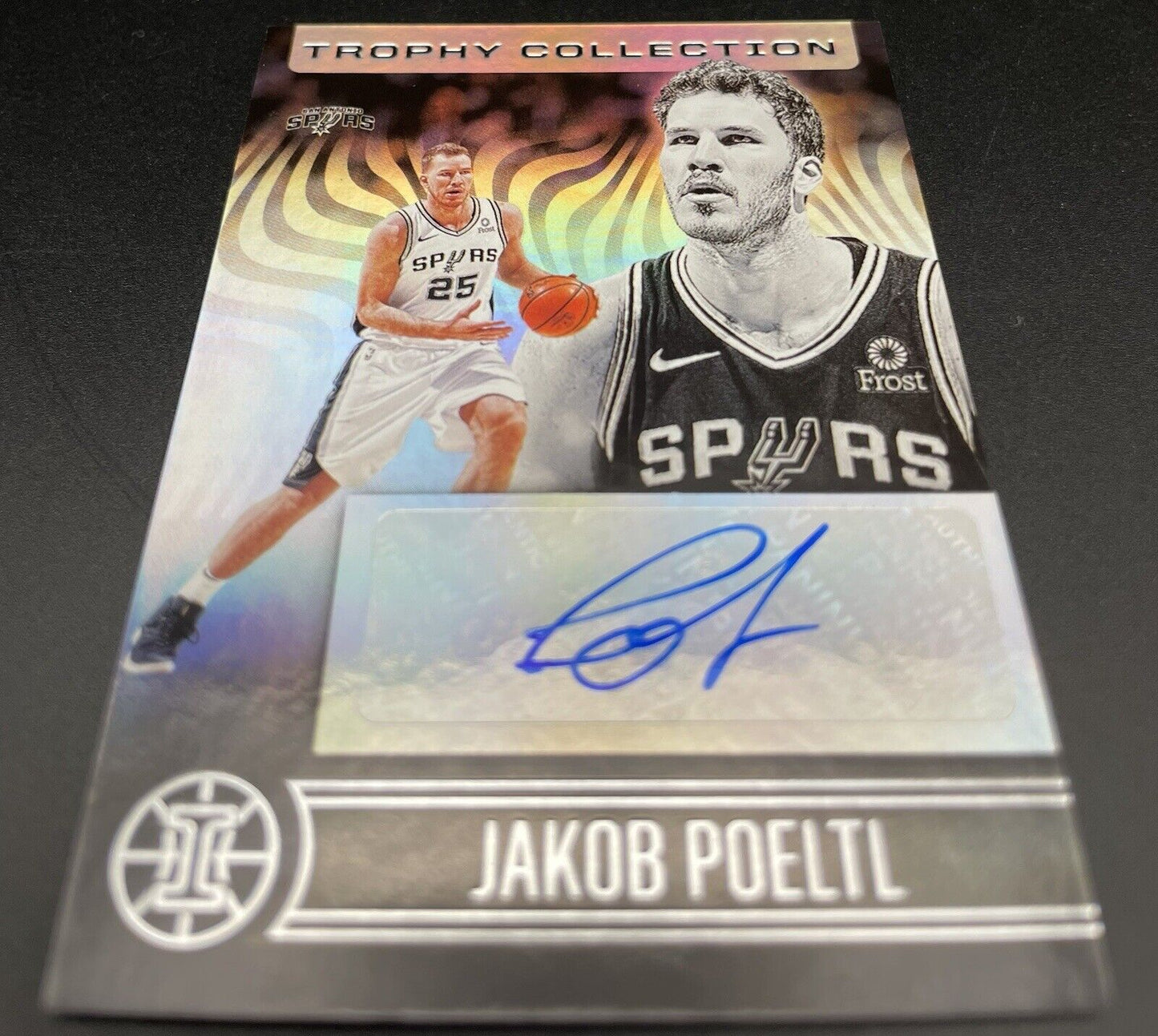 Jakob Poeltl 2020-21 Panini Illusions #TC-JPT RC Auto Trophy Collection Antonio