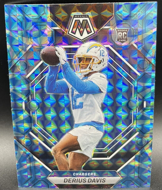 2023 Panini Mosaic  DERIUS DAVIS #311 Rookie Card Los Angeles Chargers🔥🏈💥