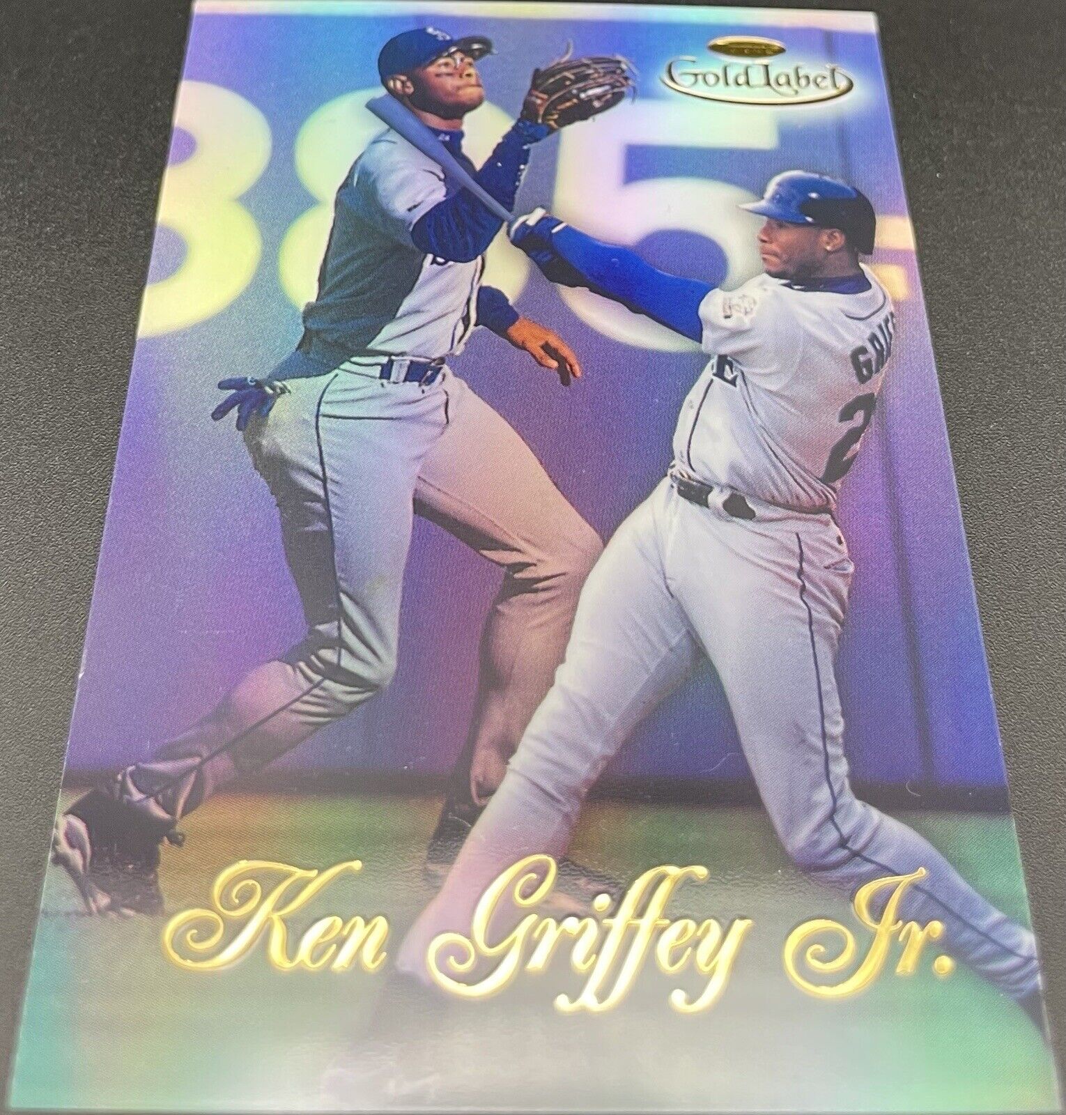 Ken Griffey Jr 1998 Topps Gold Label #100 Seattle Mariners hologram 🔥🔥