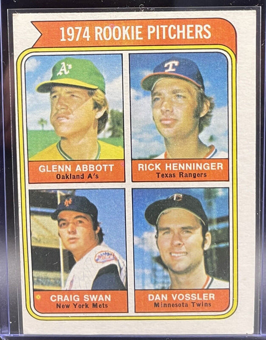 1974 Rookie Pitchers 1975 Topps #602  Glenn Abbott, Dan Vossler 