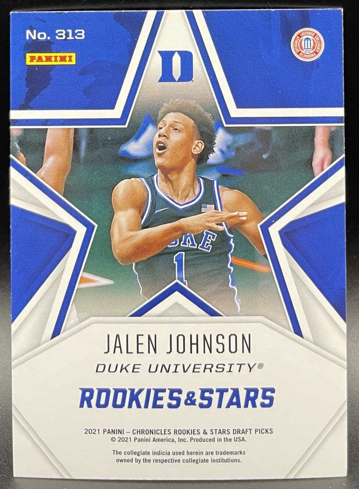 2021 Panini Chronicles Draft Picks #313 JALEN JOHNSON Rookie RC Atlanta Hawks