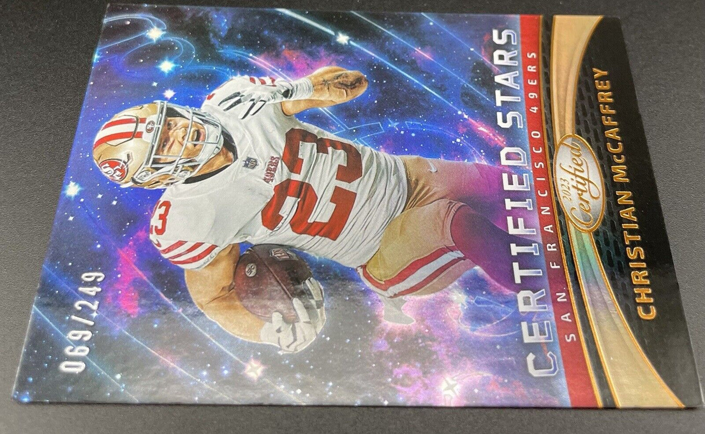 2023 Panini certified Christian McCaffrey #CS-8 San Francisco 49Ers /249  Cert. 